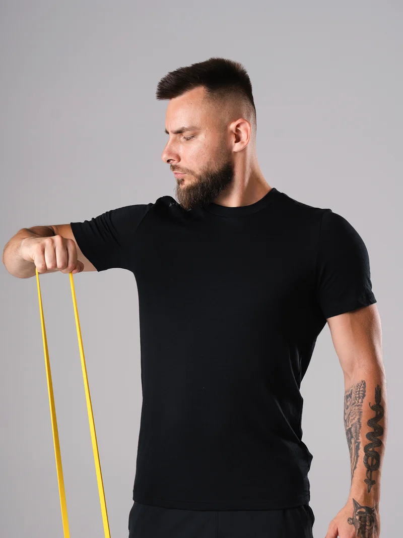 Ascend Merino Wool T-Shirt | Schwarz